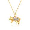 D0500 Fashion Womens Jewelry Gold Plated Crystal Zircon Diamond  Necklace Pendants