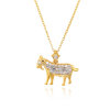 D0496 Fashion Womens Jewelry Gold Plated Crystal Zircon Diamond  Necklace Pendants