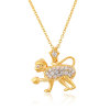 D0497 Fashion Womens Jewelry Gold Plated Crystal Zircon Diamond  Necklace Pendants