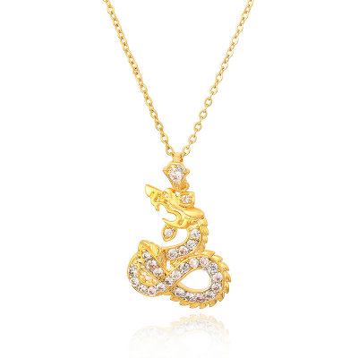 D0493 Fashion Womens Jewelry Gold Plated Crystal Zircon Diamond  Necklace Pendants