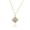 D0039 Fashion Womens Jewelry Gold Plated Crystal Zircon Diamond  Necklace Pendants