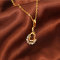 D0459 Fashion Womens Jewelry Gold Plated Crystal Zircon Diamond  Necklace Pendants