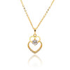D0225 Fashion Womens Jewelry Gold Plated Crystal Zircon Diamond  Necklace Pendants