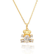 D0483 Fashion Womens Jewelry Gold Plated Crystal Zircon Diamond  Necklace Pendants