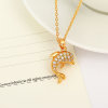 D0230 Fashion Womens Jewelry Gold Plated Crystal Zircon Diamond  Necklace Pendants