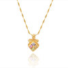 D0218 Fashion Womens Jewelry Gold Plated Crystal Zircon Diamond  Necklace Pendants