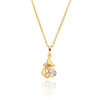 D0374 Fashion Womens Jewelry Gold Plated Crystal Zircon Diamond  Necklace Pendants