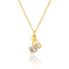 D0165 Fashion Womens Jewelry Gold Plated Crystal Zircon Diamond  Necklace Pendants