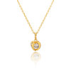 D0416 Fashion Womens Jewelry Gold Plated Crystal Zircon Diamond  Necklace Pendants