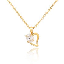 D0015 Fashion Womens Jewelry Gold Plated Crystal Zircon Diamond  Necklace Pendants