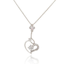 D0222 Fashion Womens Jewelry Gold Plated Crystal Zircon Diamond  Necklace Pendants