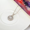 D0223 Fashion Womens Jewelry Gold Plated Crystal Zircon Diamond  Necklace Pendants