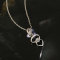 D0231 Fashion Womens Jewelry Gold Plated Crystal Zircon Diamond  Necklace Pendants