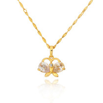 D0446 Fashion Womens Jewelry Gold Plated Crystal Zircon Diamond  Necklace Pendants