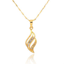 D0234 Fashion Womens Jewelry Gold Plated Crystal Zircon Diamond  Necklace Pendants