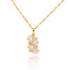 D0311 Fashion Womens Jewelry Gold Plated Crystal Zircon Diamond  Necklace Pendants