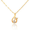 D0174 Fashion Womens Jewelry Gold Plated Zircon Necklace Pendants