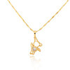 D0454 Fashion Womens Jewelry Gold Plated Zircon Necklace Pendants
