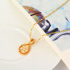 D0124 Fashion Womens Jewelry Gold Plated Zircon Necklace Pendants