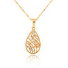 D0183 Fashion Womens Jewelry Gold Plated Zircon Necklace Pendants
