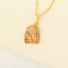 D0260 Fashion Womens Jewelry Gold Plated Zircon Necklace Pendants