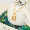 D0420 Fashion Womens Jewelry Gold Plated Zircon Necklace Pendants