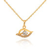 D0180 Fashion Womens Jewelry Gold Plated Zircon Necklace Pendants