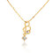 D0113 Fashion Womens Jewelry Gold Plated Zircon Necklace Pendants