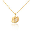 D0150 Fashion Womens Jewelry Gold Plated Zircon Necklace Pendants