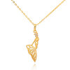 D0211 Fashion Womens Jewelry Gold Plated Zircon Necklace Pendants