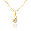 D0423 Fashion Womens Jewelry Gold Plated Zircon Necklace Pendants