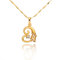 D0187 Fashion Womens Jewelry Gold Plated Zircon Necklace Pendants
