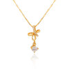 D0114 Fashion Womens Jewelry Gold Plated Zircon Necklace Pendants