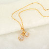 D0200 Fashion Womens Jewelry Gold Plated Zircon Necklace Pendants