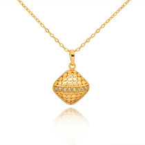 D0269 Fashion Womens Jewelry Gold Plated Zircon Necklace Pendants