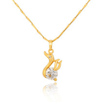 D0160 Fashion Womens Jewelry Gold Plated Zircon Necklace Pendants
