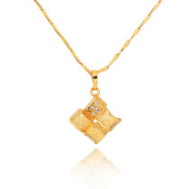D0282 Fashion Womens Jewelry Gold Plated Zircon Necklace Pendants