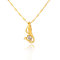 D0185 Fashion Womens Jewelry Gold Plated Zircon Necklace Pendants