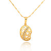 D0057 Fashion Womens Jewelry Gold Plated Zircon Necklace Pendants