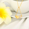 D0145 Fashion Womens Jewelry Gold Plated Zircon Necklace Pendants