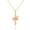 D0203 Fashion Womens Jewelry Gold Plated Zircon Necklace Pendants