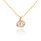 D0321 Fashion Womens Jewelry Gold Plated Zircon Necklace Pendants