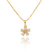 D0426 Fashion Womens Jewelry Gold Plated Zircon Necklace Pendants