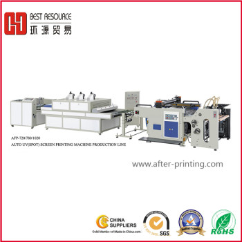 AUTOMATIC UV(Spot)  SCREEN PRINTING PRODUCTION LINE