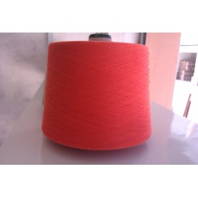 100% polyester spun yarn 30/1 red