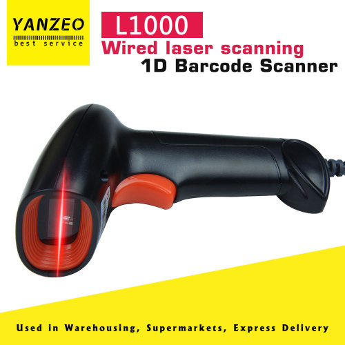 1D Barcode Scanner| Yanzeo L1000| Portable USB Wired Handheld 2.4G Laser Light Scanner