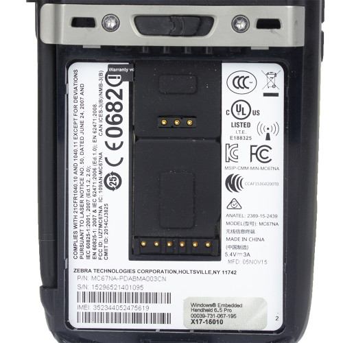 MC67NA-PDABMA003CN Zebra MC67NA Handheld Computer Barcode Scanner Data collection