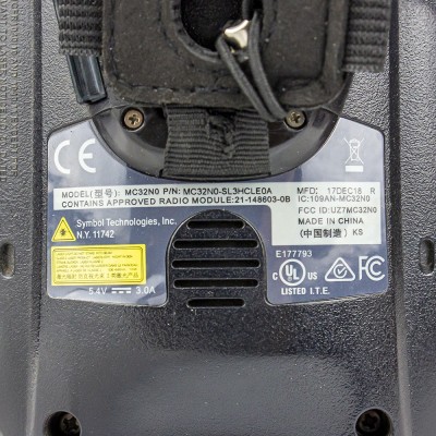 MC32N0-SL3HCLE0A MC3200 Motorola Symobol Barcode Data Collector, Wi-Fi , Gun grip, 2D Imager Scanner, Windows
