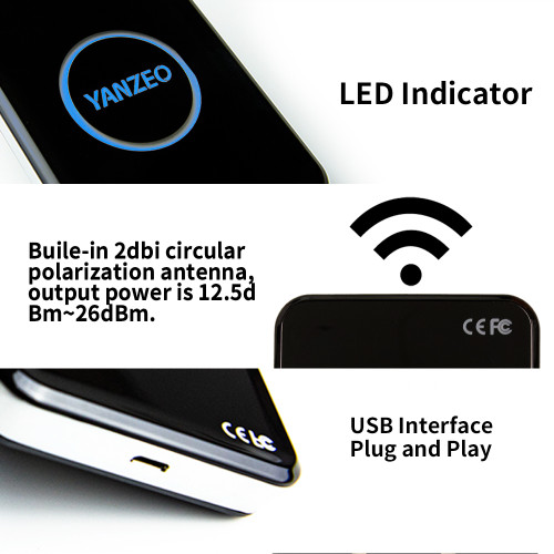 Metal Shell UHF RFID Reader Writer| Yanzeo R15 SR2 860-960mhz| Compatible Standard of  ISO 18000-6C ISO 18000-6B| Support Read Write UHF Tags for Alien 9654| Support Keyboard Emulation Output