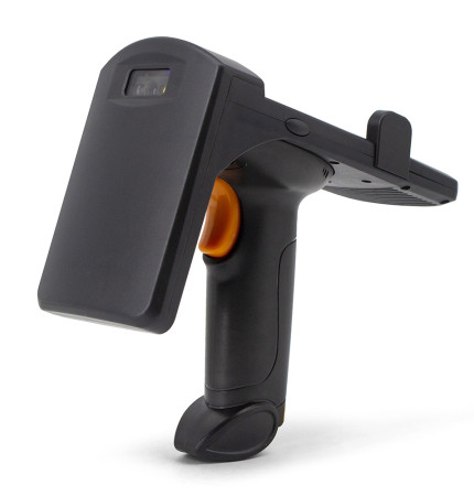 Handheld UHF RFID Reader| Yanzeo R12| Pistol Long Range 1D 2D Barcode Scanner with Wireless 2.4G Bluetooth USB Barcode Reader ISO 18000-6C